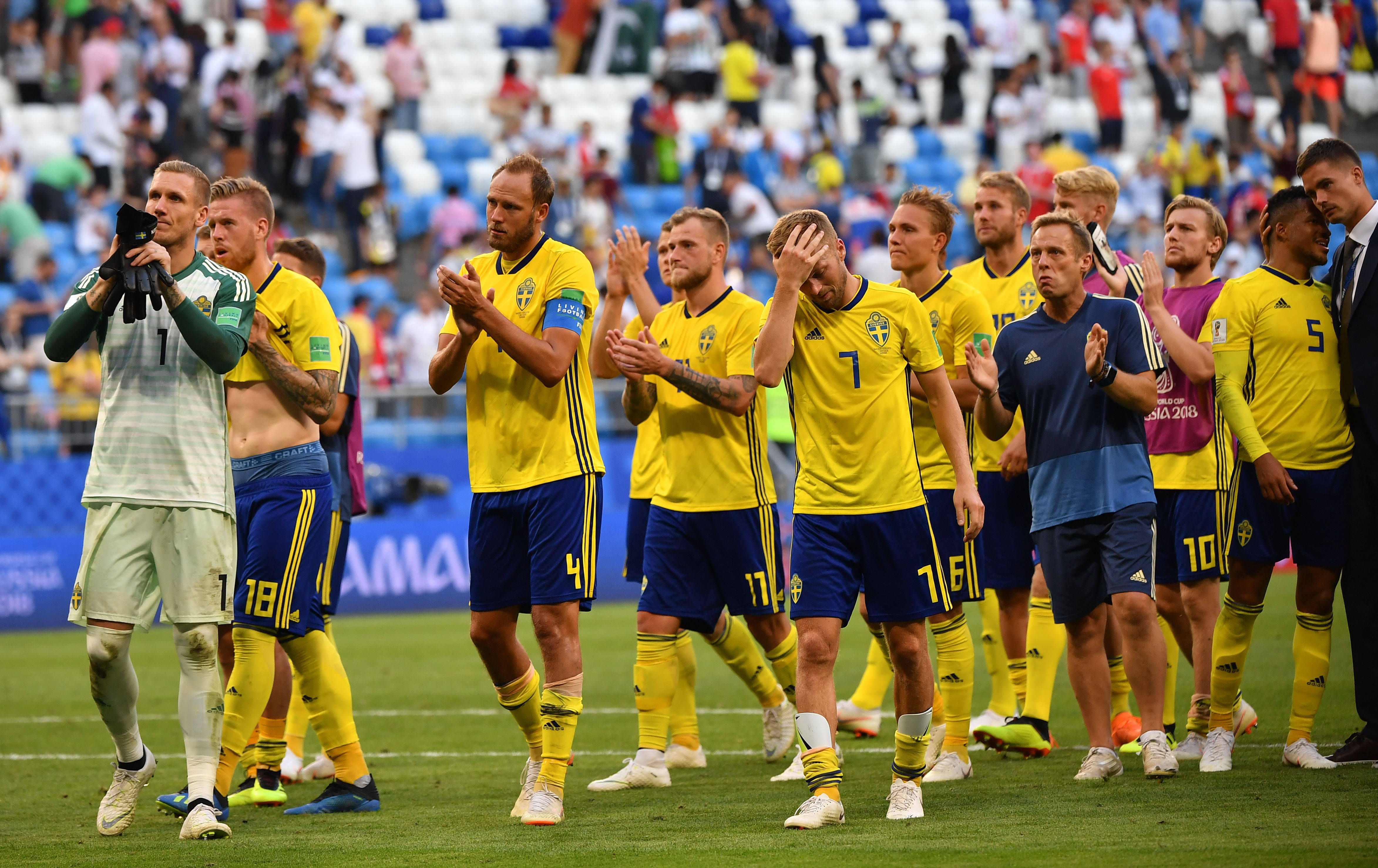 瑞典队在比赛中取得了一场重要胜利