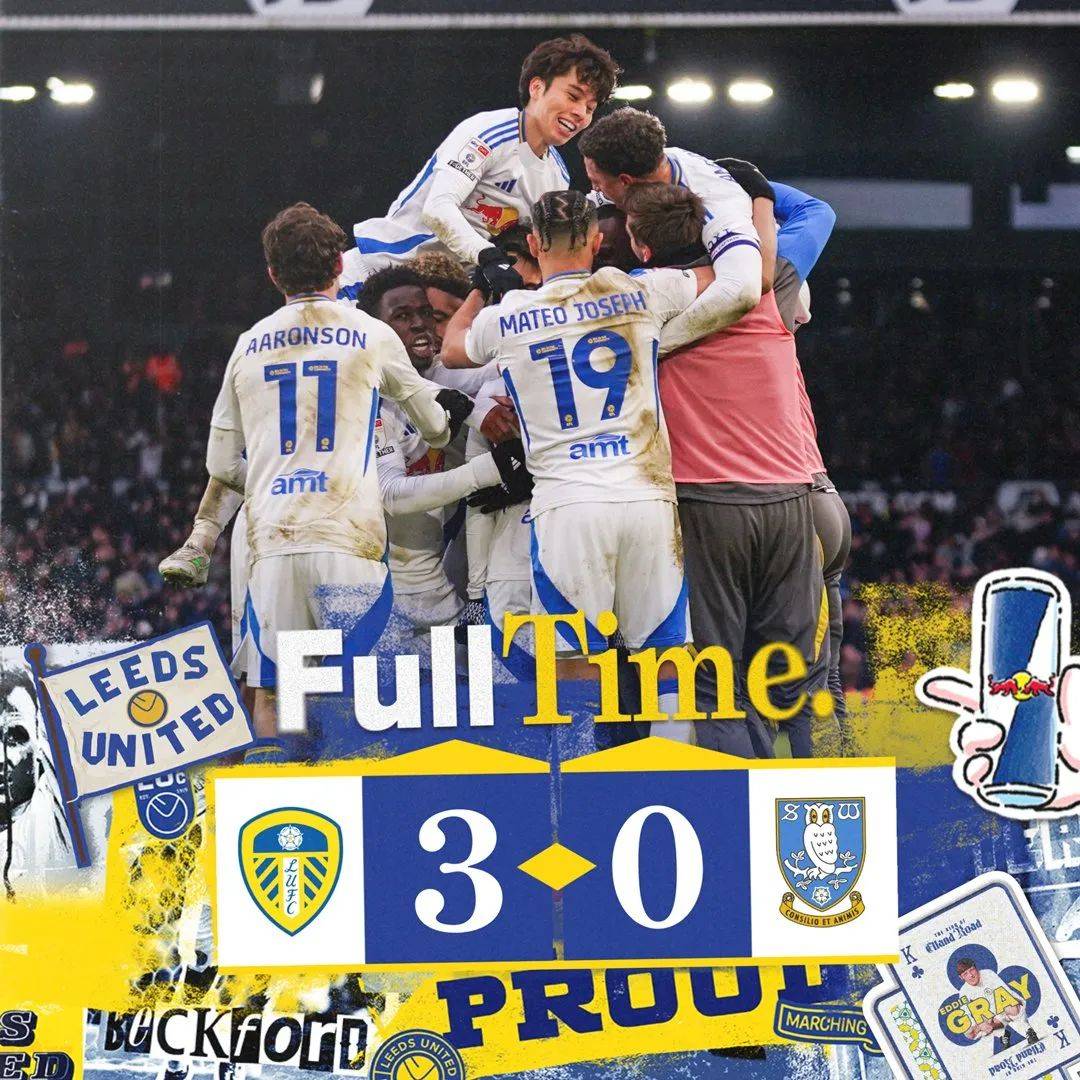 利兹联坐镇主场力挫对手，豪取宝贵三分